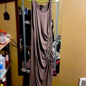 Forever 21 scrunched side slit super cute if you can pull off the color